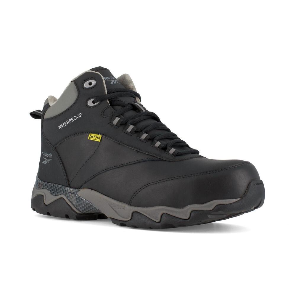 NEW REEBOK WORK men's beamer waterproof work boot in black/gray